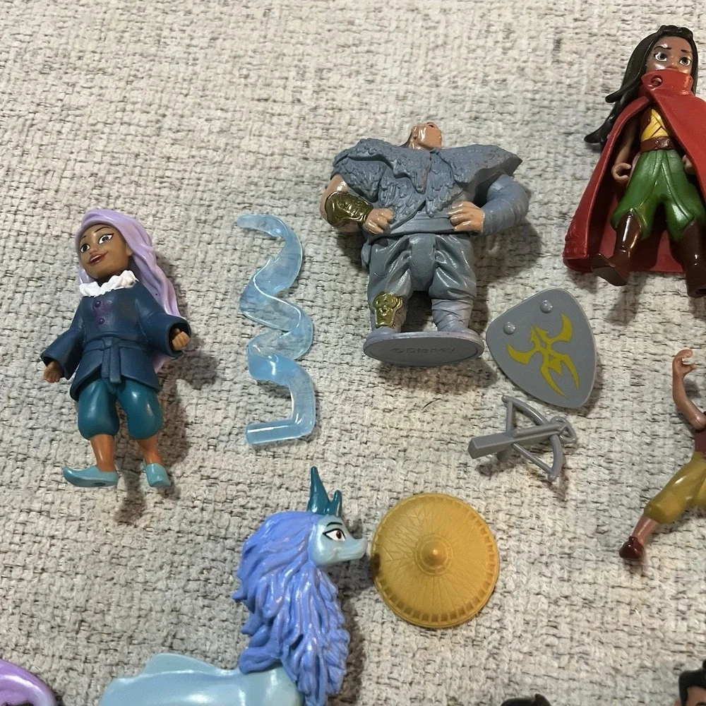 Disney Raya & The Last Dragon Vintage Toy Lot 15+ Figures Accessories‎